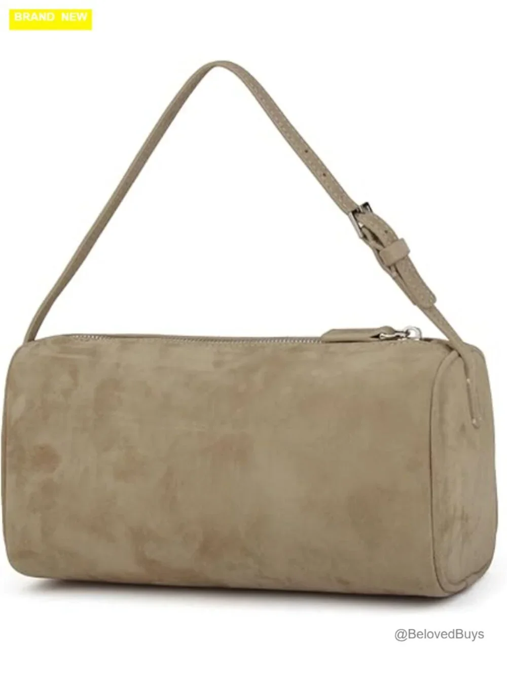 Premium Suede Leather Crossbody Hobo Bag with Adjustable Strap